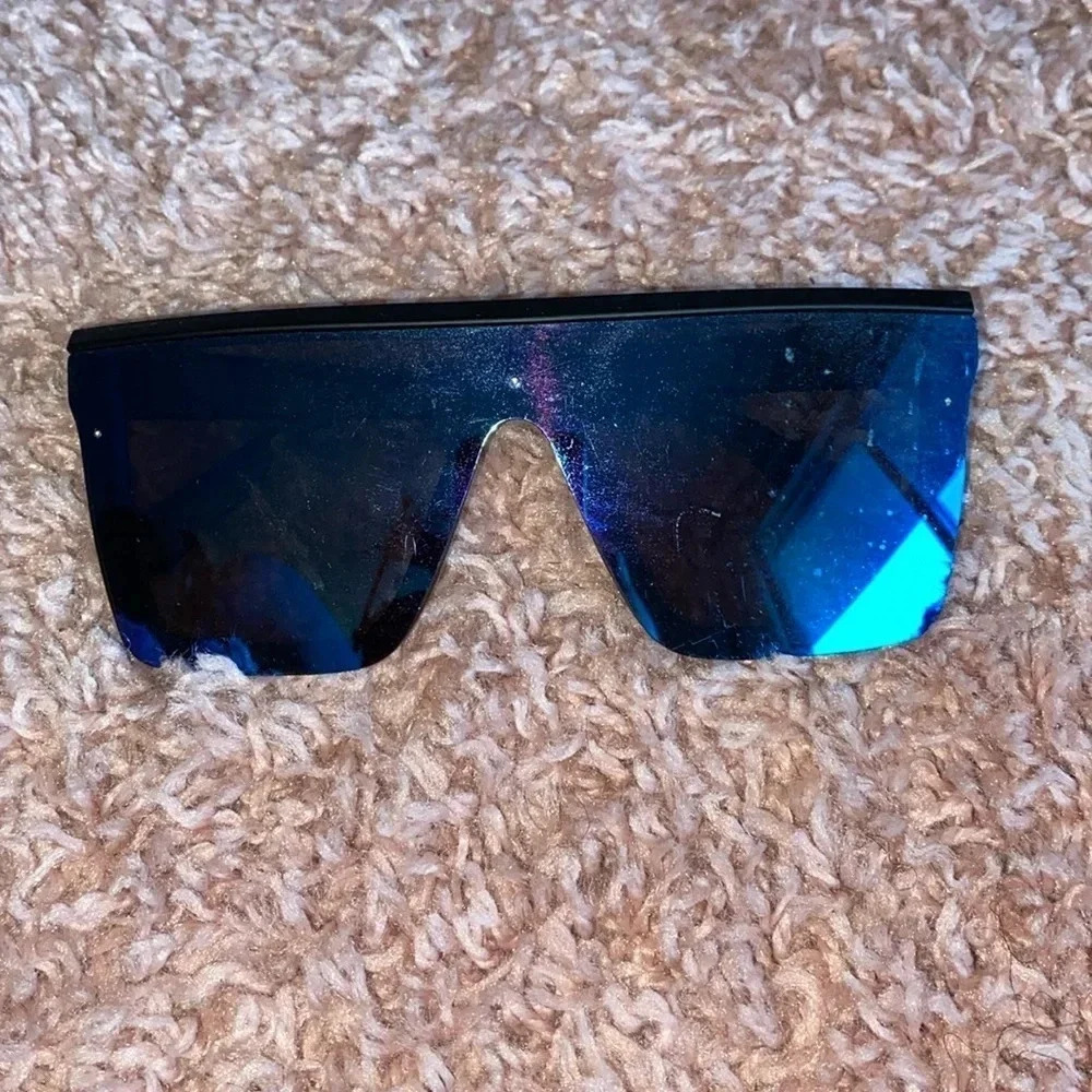 Blue/Purple Large Framed Sunglasses